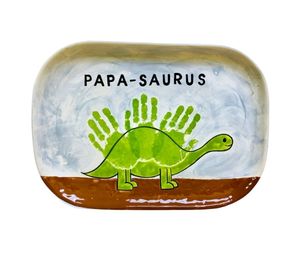 Larchmont Color Me Mine Papasaurus Plate