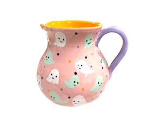 Larchmont Color Me Mine Cute Ghost Pitcher