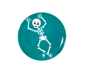 Larchmont Color Me Mine Jumping Skeleton Plate