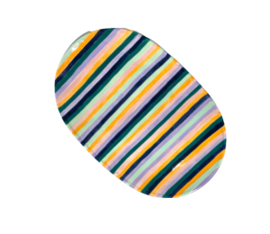 Larchmont Color Me Mine Stripes Platter
