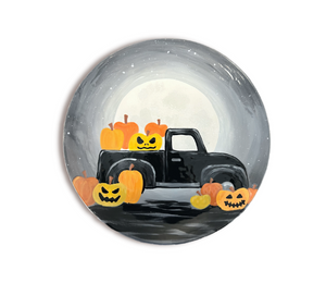 Larchmont Color Me Mine Pumpkin Truck Plate