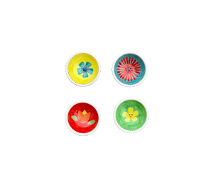 Larchmont Color Me Mine Floral Ramekin Set
