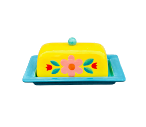 Larchmont Color Me Mine Retro Butter Dish