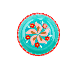 Larchmont Color Me Mine Retro Pie Plate