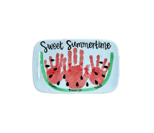 Larchmont Color Me Mine Watermelon Plate