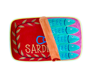 Larchmont Color Me Mine Sardines Dinner Plate