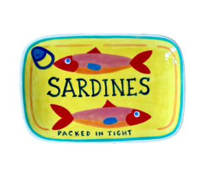 Larchmont Color Me Mine Sardines Appetizer Plate