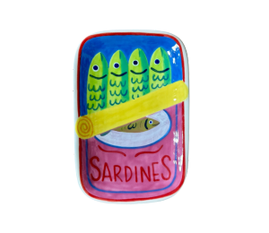 Larchmont Color Me Mine Open Sardines App Plate