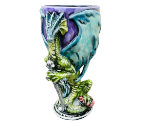 Larchmont Color Me Mine Antique Dragon Goblet