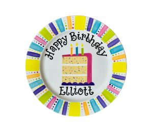Larchmont Color Me Mine Birthday Cake Plate