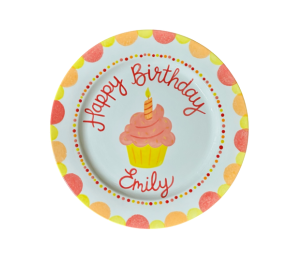 Larchmont Color Me Mine Birthday Cupcake Plate